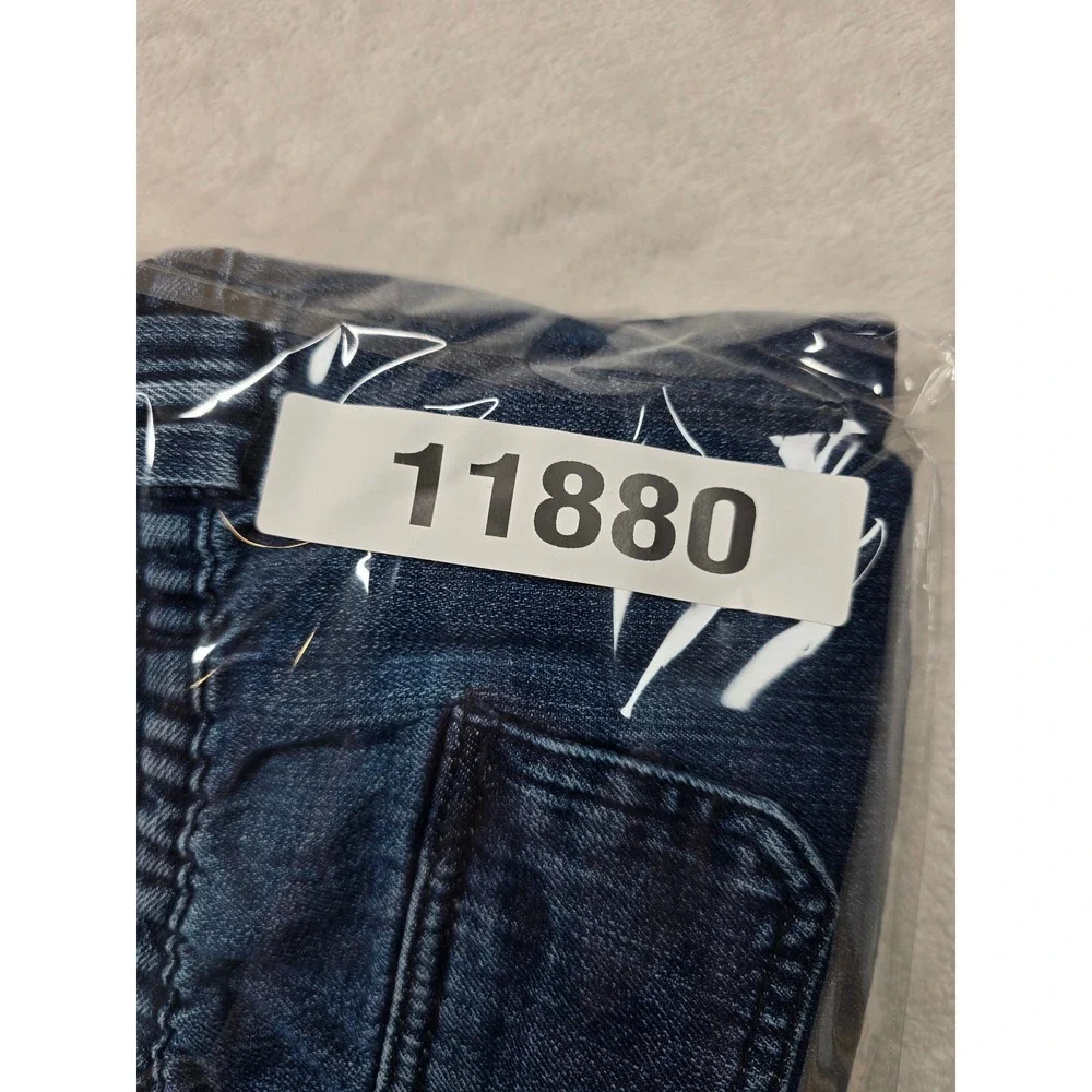Basic Editions Cargo Denim Shorts Men 2XL Blue Jean Cotton Elastic Waist Utility